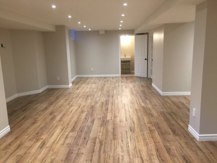 Open Concept Basement In Mississauga